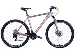 Велосипед алюміній 29 Discovery BASTION AM DD frame-21 сріблясто-помаранчевий (матовий) 2024