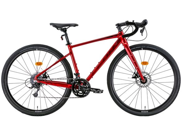 Велосипед AL 28" Leon GR-90 DD рама-M червоний з чорним 2022