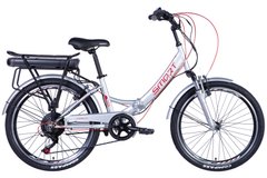 Велосипед з електроприводом 24" сталь Formula eSMART FRW AM Vbr рама-15" 36B 12.5А*г з кріпл. до багажн. 500Вт задн. срiблястий з крылом St 2024