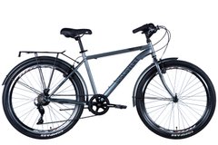 Велосипед сталь 26" Discovery PRESTIGE MAN Vbr рама-18" сірий з багажником задн St з крылом St 2024