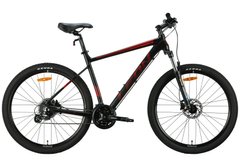 Велосипед алюміній 27.5" Leon XC 80 AM Hydraulic lock out HDD рама-20" чорний з червоним (матовий) 2024