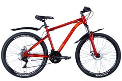 Велосипед сталь 26" Discovery TREK AM DD рама-18" червоний з крилом Pl 2024