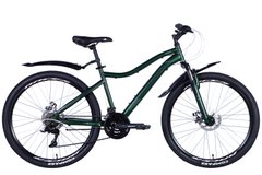 Велосипед сталь 26" Discovery KELLY AM DD тріскачка рама-16" зелений (матовий) з крилом Pl 2024