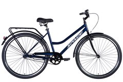 Велосипед сталь 28" SPACE VOYAGER (049) гальмівна рама-19" синій з багажником задн St з крылом St 2024