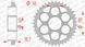 Зірка AFAM 525 Steel Chainwheel - Ducati [Silver], 42z