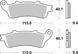 Гальмівні колодки SBS Performance Rear Brake Pads, Sinter
