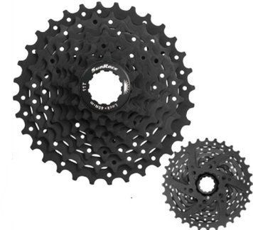 Касета SunRace CSM90 9AV, 9 швидкостей, 11-34T, Black, OEM