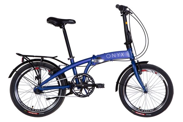 Велосипед AL 20" Dorozhnik ONYX планет. рама-12,5" синій (м) з багажником зад AI, з крилом St 2022