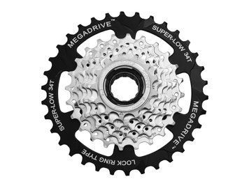 Трещітка інд. SUN RACE M4S 7S, 13-34T, Zinc+Black