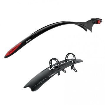 Комплект крыльев POLISPORT Michigan 28" (размер: переднее: 390х45-60мм; заднее: 540х42мм) City/ROAD черный