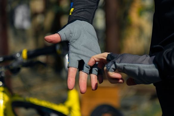 Рукавички ONRIDE TID 20 UA смужки колір чорний розмір XXL