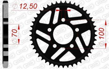 Зірка AFAM 525 Steel Chainwheel - BMW [Black], 45z