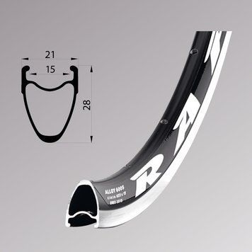 Обід Remerx RAPID RMX 3515, 28'', 622x15, 32 отв., FV, чорний анодований, V-Br, CNC