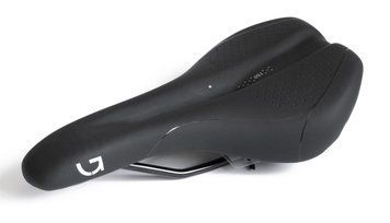 Сідло Green Cycle Active Air 150, сталеві рейли, чорне
