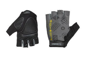 Рукавички ONRIDE Hold 30 Relic, гелеві подушечки, чорний/жовтий розмір XS