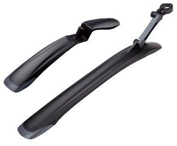 Крыло пер+зад 26"-29" Green Cycle MFR-87, быстросъемное крепление, гибкие боковины, вес 316 грамм, дл. пер 580 мм, дл. зад 555 мм, черные