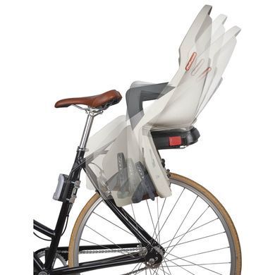 Детское кресло заднее POLISPORT Guppy Maxi+ RS на подседельную трубу, 26"-28", 9-22 кг, серое