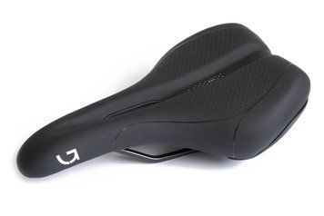 Сідло Green Cycle Active Air 177, сталеві рейли, чорне