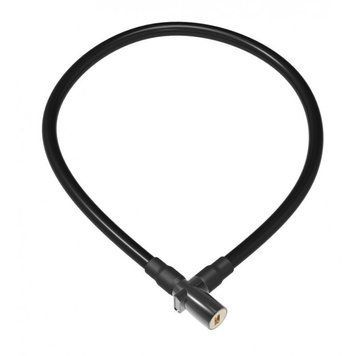 Замок Onguard Lightweight Key Coil Cable Lock, стальной трос 120см х 8мм, с виниловым покрытием + 2 ключа, чёрный