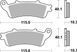Гальмівні колодки SBS Performance Rear Brake Pads, Sinter