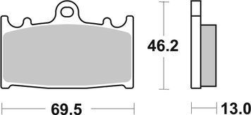 Гальмівні колодки SBS Performance Rear Brake Pads, Sinter