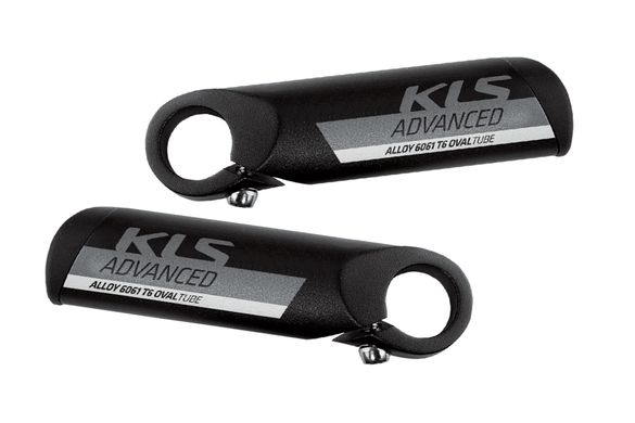 Ріжки алюмінієві KLS Advanced чорний 110 мм