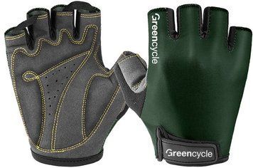 Рукавички Green Cycle Norn без пальців M темно-зелені