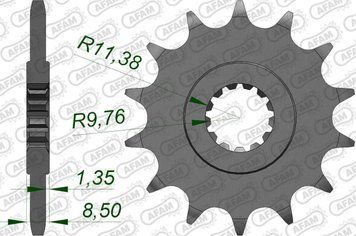 Зірка AFAM 520 Sprocket - Suzuki, 14z