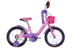 Велосипед ST 16" Formula CHERRY рама-8,5" рожевий з бузковим з крилом St, з кошиком Pl 2022