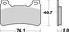 Гальмівні колодки SBS Performance Front Brake Pads, Sinter