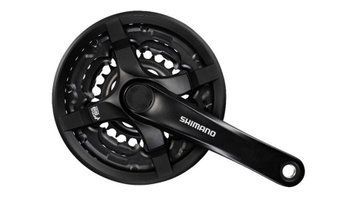 Шатун Алюмiнiй L175мм 24-34-42Т під квадрат SHIMANO FC-TY501 чорний