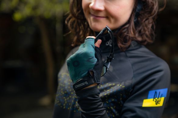 Рукавички ONRIDE Hold 30 Relic, гелеві подушечки, зелений розмір XS