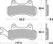 Тормозные колодки SBS Sport Brake Pads, Sinter/Carbon