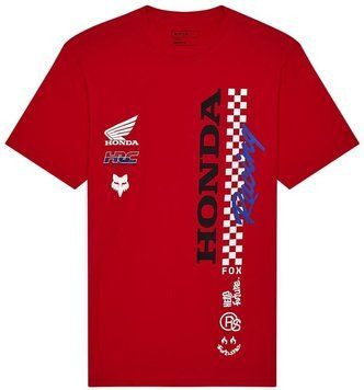 Футболка FOX Short Sleeve Tee - HONDA&reg; [Red], L