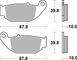 Гальмівні колодки SBS Sport Brake Pads, Sinter/Carbon