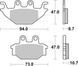 Тормозные колодки SBS Sport Brake Pads, Sinter/Carbon