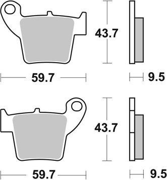 Тормозные колодки SBS Standard Brake Pads, Ceramic