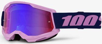 Окуляри 100% STRATA 2 Goggle [Purple], Mirror Blue Lens