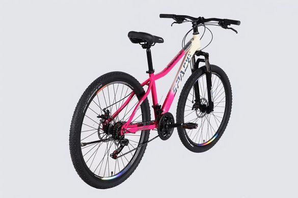 Велосипед ST 27.5" SPACE AURORA DD FR рама-15" бело-розовый 2026