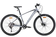 Велосипед 29" Leon TN-60 AM Hydraulic lock out HDD 2022 (серый с черным и синим (м))
