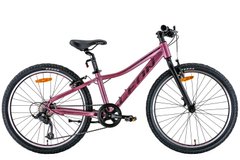 Велосипед 24" Leon JUNIOR Vbr 2022 (розовый с черным (м))