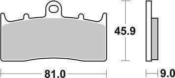 Тормозные колодки SBS Performance Front Brake Pads, Sinter