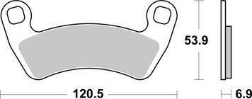 Гальмівні колодки SBS Sport Brake Pads, Sinter/Carbon