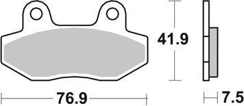 Тормозные колодки SBS Standard Brake Pads, Ceramic