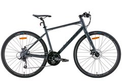 Велосипед 28" Leon HD-80 DD 2022 (серый с черным (м))