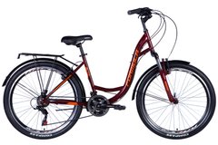 Велосипед сталь 26" Formula OMEGA AM Vbr рама-18" червоний з багажником задн St з крылом St 2024