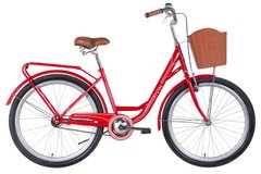 Велосипед 26" Dorozhnik CRYSTAL 2022 (красно-белый)
