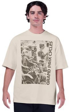 Футболка FOX OVERSIZE Short Sleeve Tee - CIRCA 74 [Off White], L