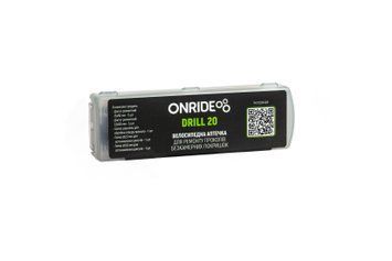 Велоаптечка для безкамерних покришок ONRIDE Drill 20 (джгуки 5 см: 5 шт &Oslash;:3,5 мм, 5 шт &Oslash;:1,5 мм, гол