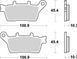 Гальмівні колодки SBS Performance Rear Brake Pads, Sinter